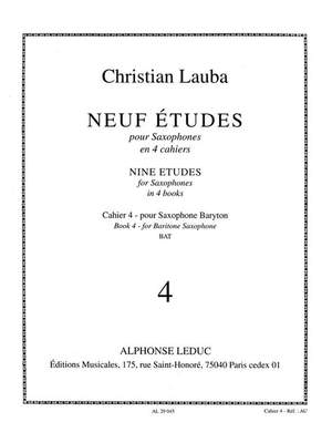 Christian Lauba: Neuf Etudes (9) pour Saxophones, cahier 4 Product Image