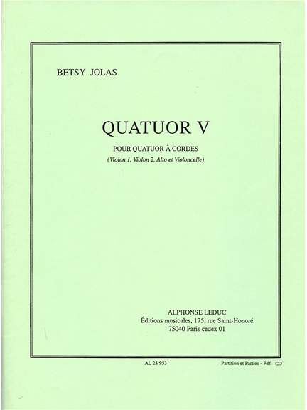 Betsy Jolas: Quatuor V