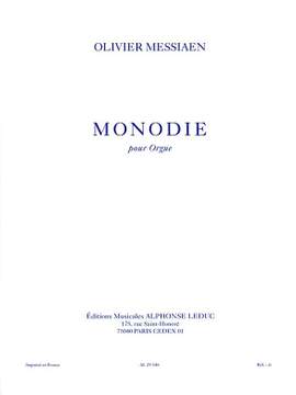 Olivier Messiaen: Monodie