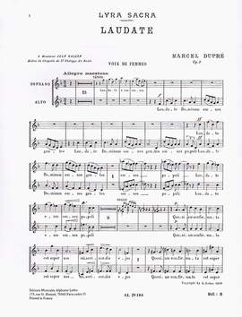 Marcel Dupré: Laudate Dominum Op. 9 No.4 (SA)