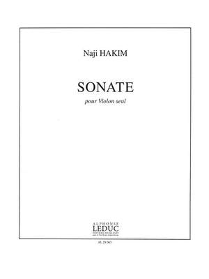 Naji Hakim: Sonate Pour Violon Seul Product Image