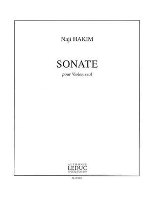 Naji Hakim: Sonate Pour Violon Seul