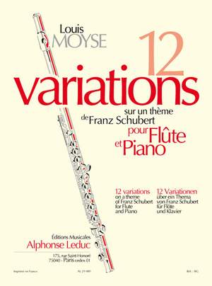Louis Moyse: 12 Variations sur un Thème de Franz Schubert