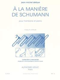 Jean-Michel Defaye: A La Manière De Schumann