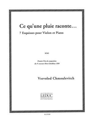 Vsevolod Chmoulevitch: Vsevolod Chmoulevitch: Ce quune Pluie raconte...