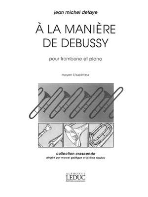 Jean-Michel Defaye: A La Maniere De Debussy