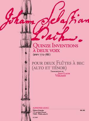 Johann Sebastian Bach: 15 2 -Part Inventions (BWV 772 - 786)