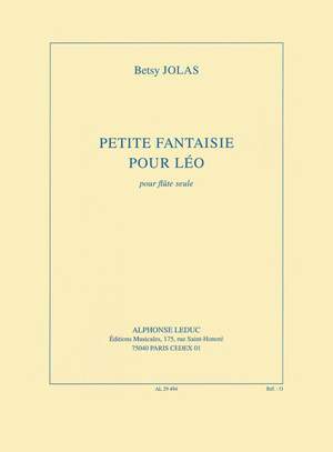 Betsy Jolas: Petite Fantaisie Pour Léo