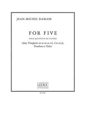 Jean-Michel Damase: For Five