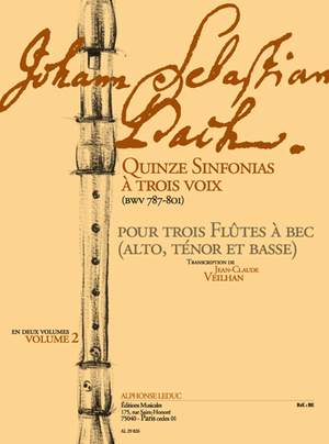 Johann Sebastian Bach: 15 Sinfonias for 3 Voices BWV 787-801, Vol. 2