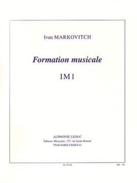 Ivan Markovitch: Formation musicale - IM1