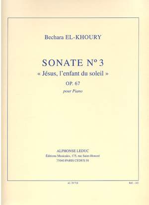 Bechara El-Khoury: Sonate 3 Op.67