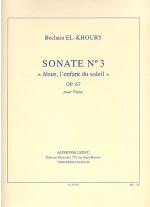 Bechara El-Khoury: Sonate 3 Op.67