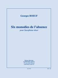 Boeuf: Six Monodies De L'Absence