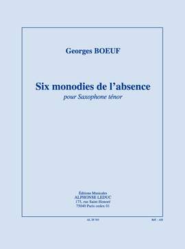 Boeuf: Six Monodies De L'Absence