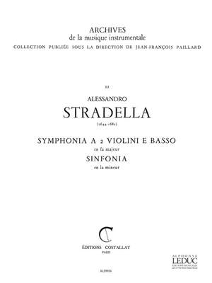 Alessandro Stradella: Symphonia in F major, pour 2 Violons et Basse