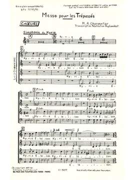 Marc-Antoine Charpentier: Messe Des Trepasses