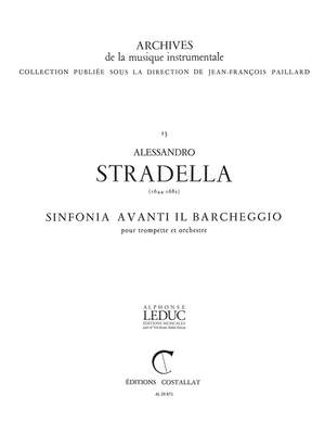 Alessandro Stradella: Symphonia avanti il Barcheggio