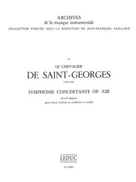Joseph Boulogne Chevalier de St-Georges: Symphonie concertante in G major