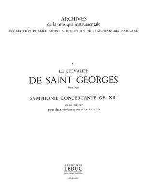 Joseph Boulogne Chevalier de St-Georges: Symphonie concertante in G major