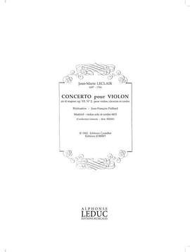 Jean-Marie Leclair: Concerto Op.7, No.2 in D major