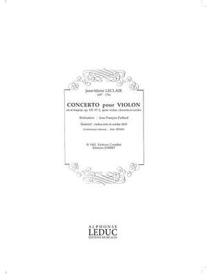 Jean-Marie Leclair: Concerto Op.7, No.2 in D major