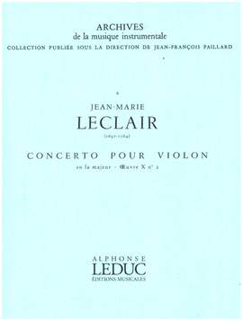 Jean-Marie Leclair: Concerto Op.10, No.2 in A major
