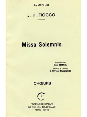 Fiocco: Missa Solemnis