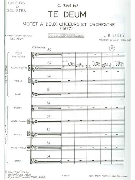 Jean-Baptiste Lully: Te Deum