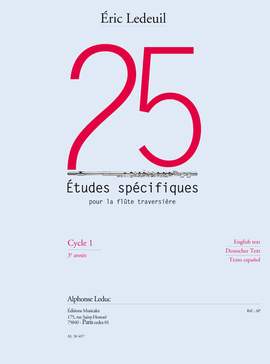 Éric Ledeuil: 25 Études Spécifiques Pour la Flûte Traversière