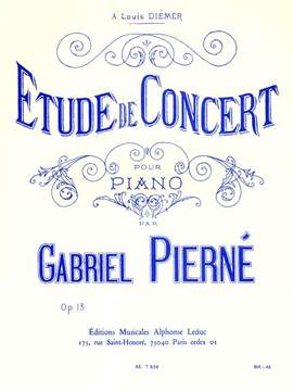 Gabriel Pierné: Etude De Concert Opus 13