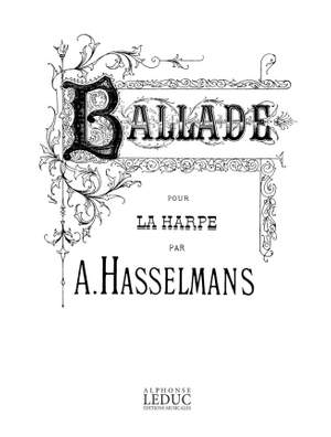 Alphonse Hasselmans: Ballade for Harp
