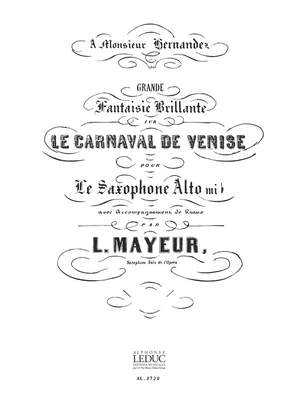 A. Mayeur: A. Mayeur: Le Carnaval de Venise, Fantaisie