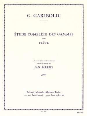 Giuseppe Gariboldi: Etude complète des Gammes Op.127