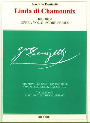 Donizetti: Linda di Chamounix (Crit.Ed.)