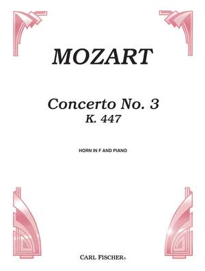 Wolfgang Amadeus Mozart: Concerto No. 3