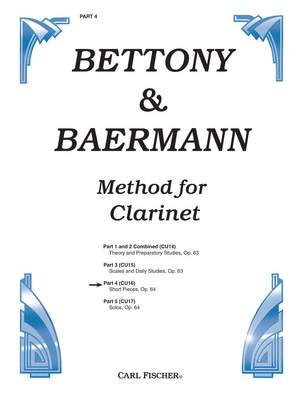 Bettoney: Bettoney & Baermann Method Vol.4