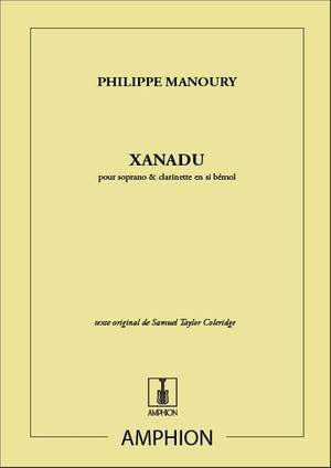 Manoury: Xanadu Op.20 (sop)