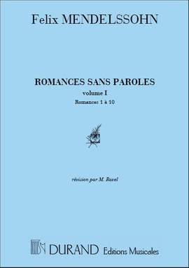 Mendelssohn: Oeuvres complètes Vol.1, No.1: Romances No.1 - No.10