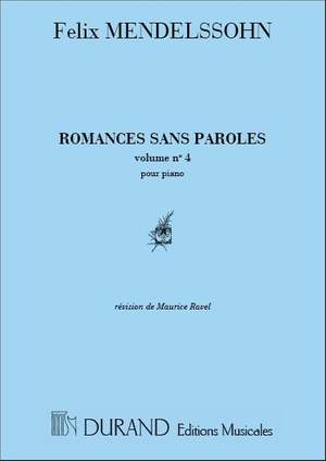 Mendelssohn: Oeuvres complètes Vol.1, No.4: Romances No.29 - No.38