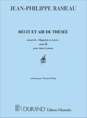 Rameau: Air de 'Hippolyte et Aricie': Récit et Air de Thésée