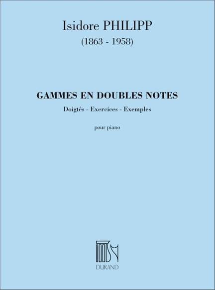 Philipp: Gammes en doubles Notes