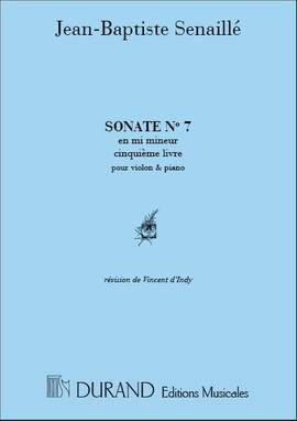 Senaillé: Sonate Livre 5, No.7 in E minor