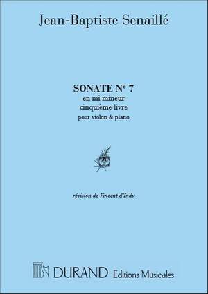 Senaillé: Sonate Livre 5, No.7 in E minor