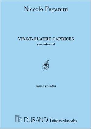 Paganini: 24 Caprices Op.1 (rev. A.Lefort)