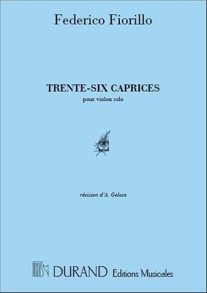 Fiorillo: 36 Caprices (ed. A.Géloso)