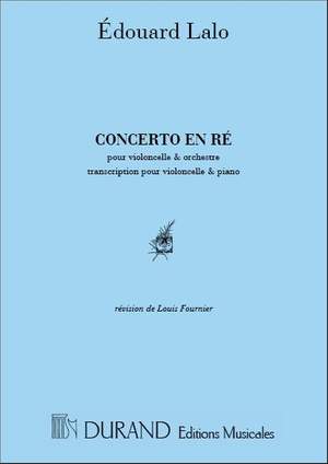 Lalo: Concerto in D minor (red. L.Fournier)