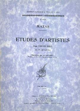 Mazas: Studies Op.36, Vol.3 (rev. A.Lefort)