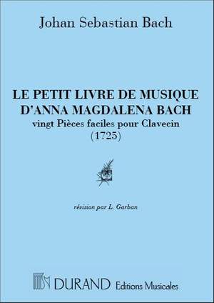 Bach: Petit Livre d'Anna Magdalena Bach (ed. L.Garban)