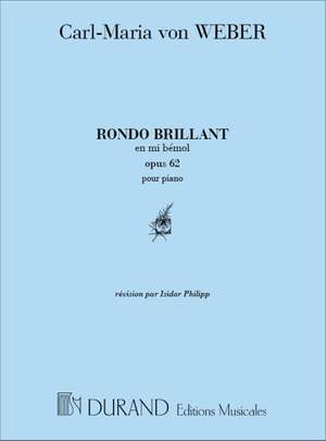 Weber: Rondo brillant Op.62 in E flat (rev. L.Aubert)
